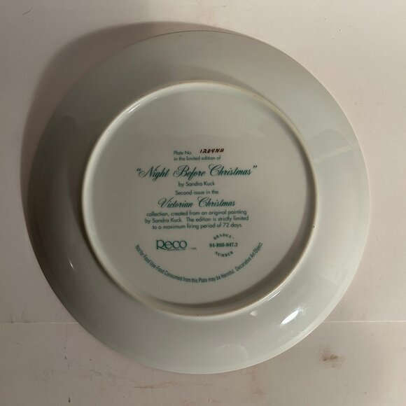 Sandra Kuck "Night Before Christmas" Authentic Collectable Plate - Picture 7 of 10